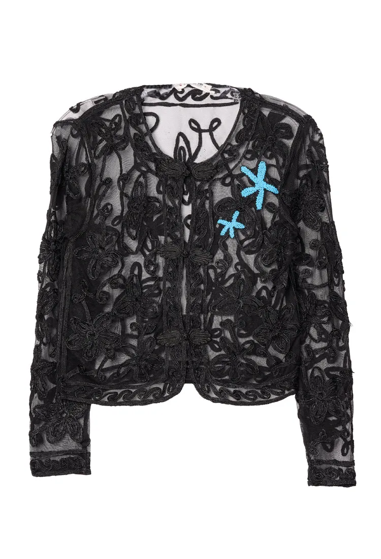 Osane Black Soutache Jacket sold by Ciao Lucia product image thumbnail 5