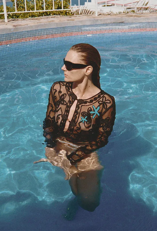 Osane Black Soutache Jacket made by Ciao Lucia