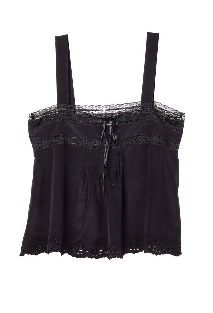 Euri Black Silk Top sold by Ciao Lucia product image thumbnail 5