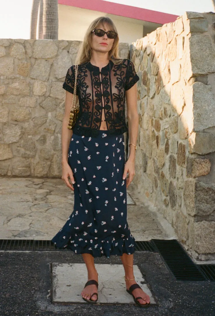 Lilura Papillon Silk Skirt sold by Ciao Lucia product image thumbnail 2