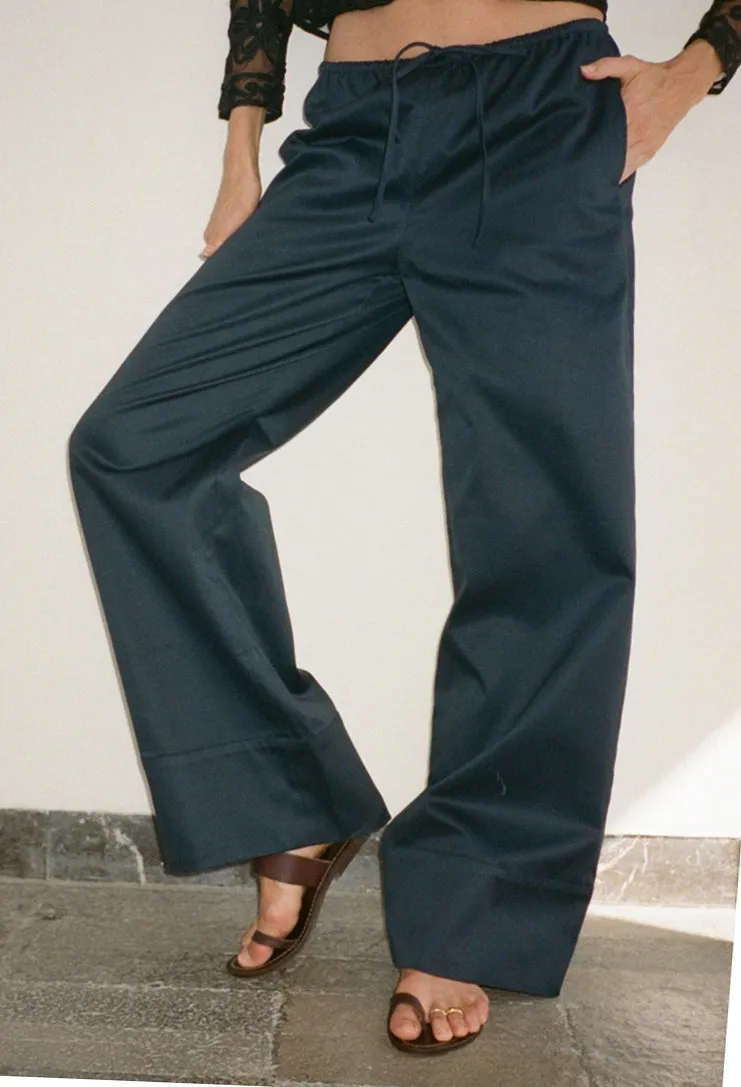 Yuli Midnight Cotton Twill Pant sold by Ciao Lucia product image thumbnail 2