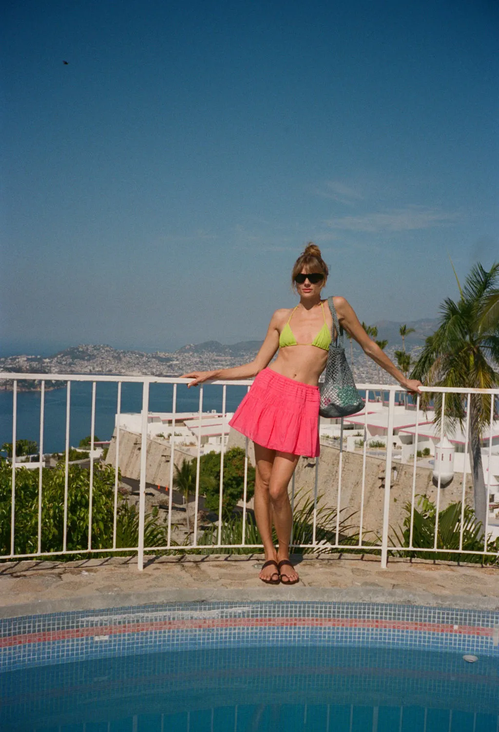 Osa Guava Embroidered Cotton Skirt sold by Ciao Lucia product image thumbnail 4