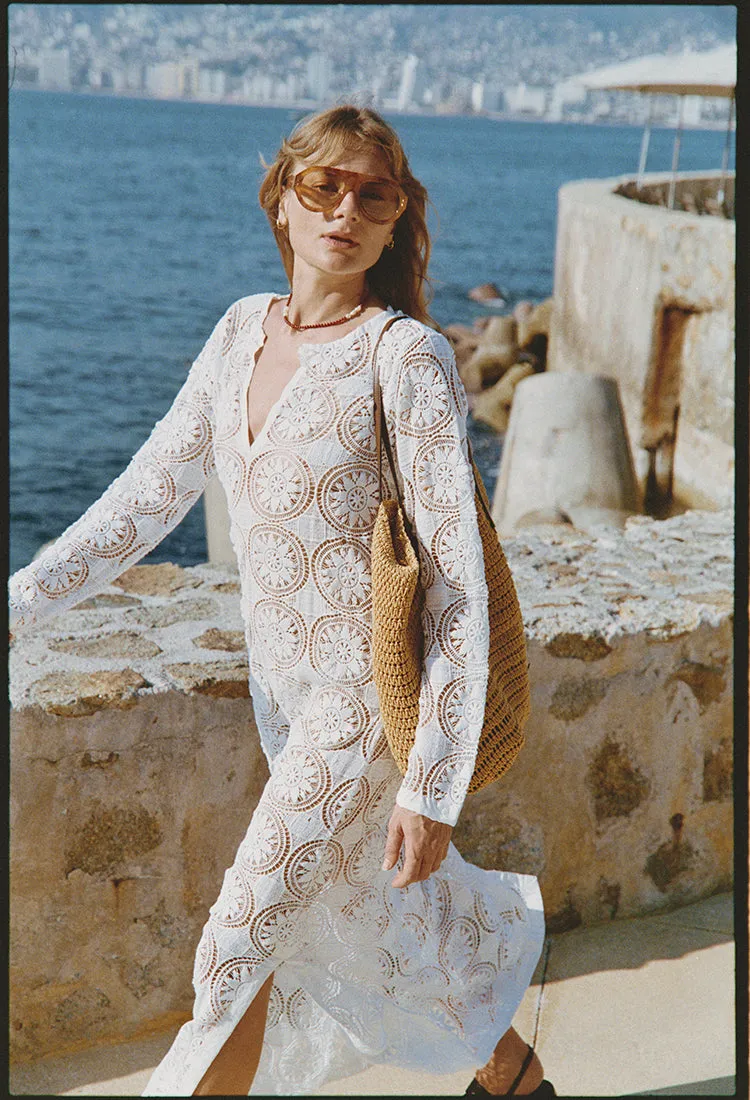Martino White Crochet Dress sold by Ciao Lucia product image thumbnail 2