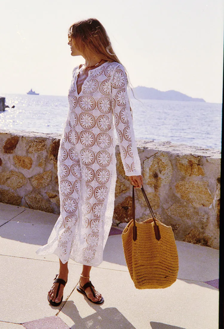 Martino White Crochet Dress sold by Ciao Lucia product image thumbnail 3