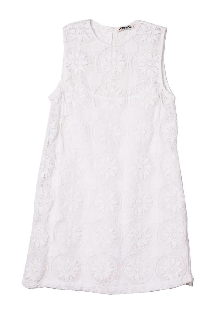 Indus White Crochet Dress sold by Ciao Lucia product image thumbnail 5
