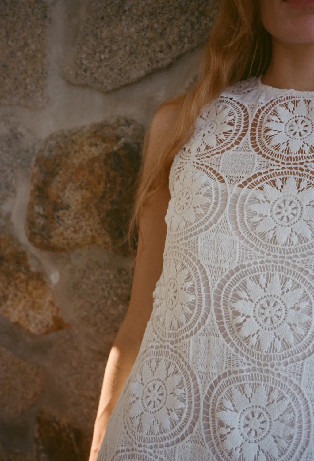 Indus White Crochet Dress sold by Ciao Lucia product image thumbnail 4