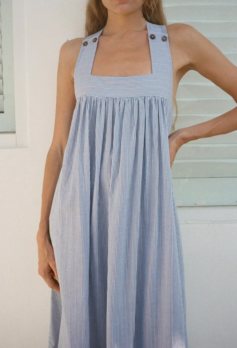 Laura Stripe Cotton Dress sold by Ciao Lucia product image thumbnail 2