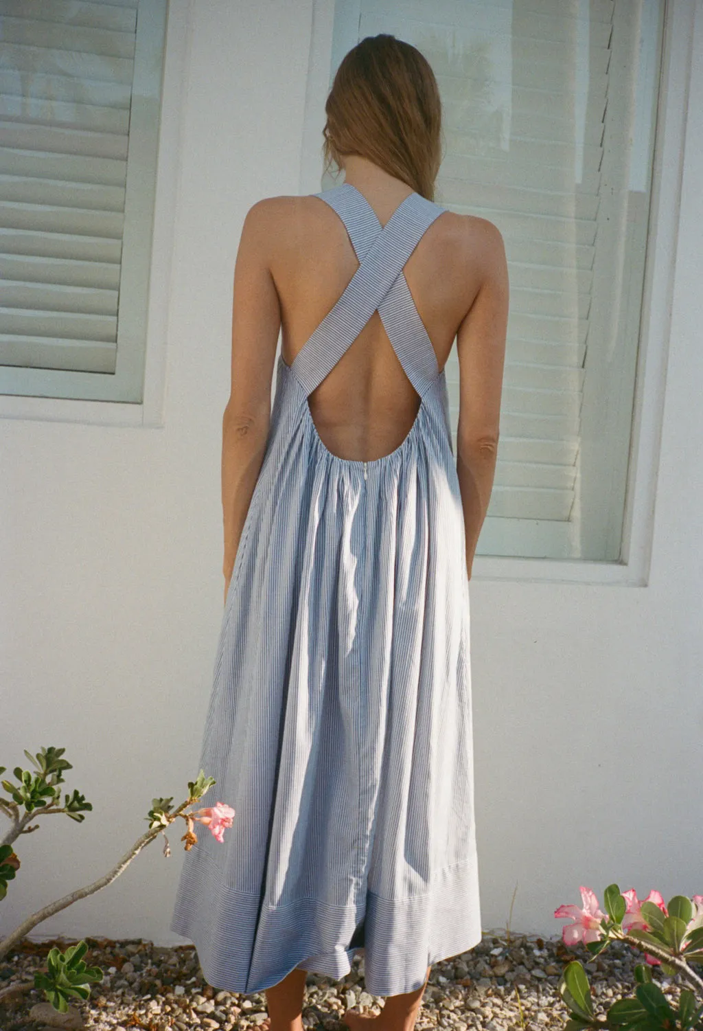 Laura Stripe Cotton Dress sold by Ciao Lucia product image thumbnail 3