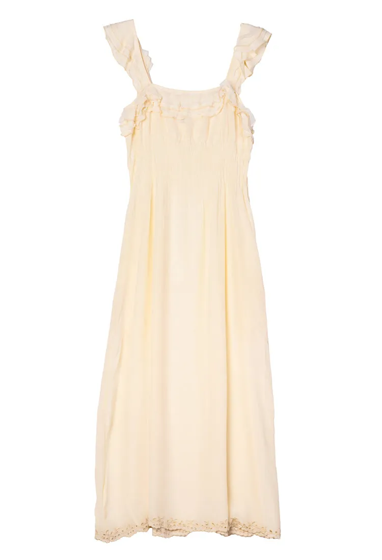 Amalie Cream Silk Dress sold by Ciao Lucia product image thumbnail 2