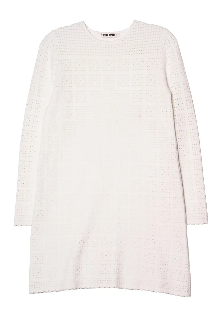 Inessa White Crochet Knits Dress sold by Ciao Lucia product image thumbnail 5