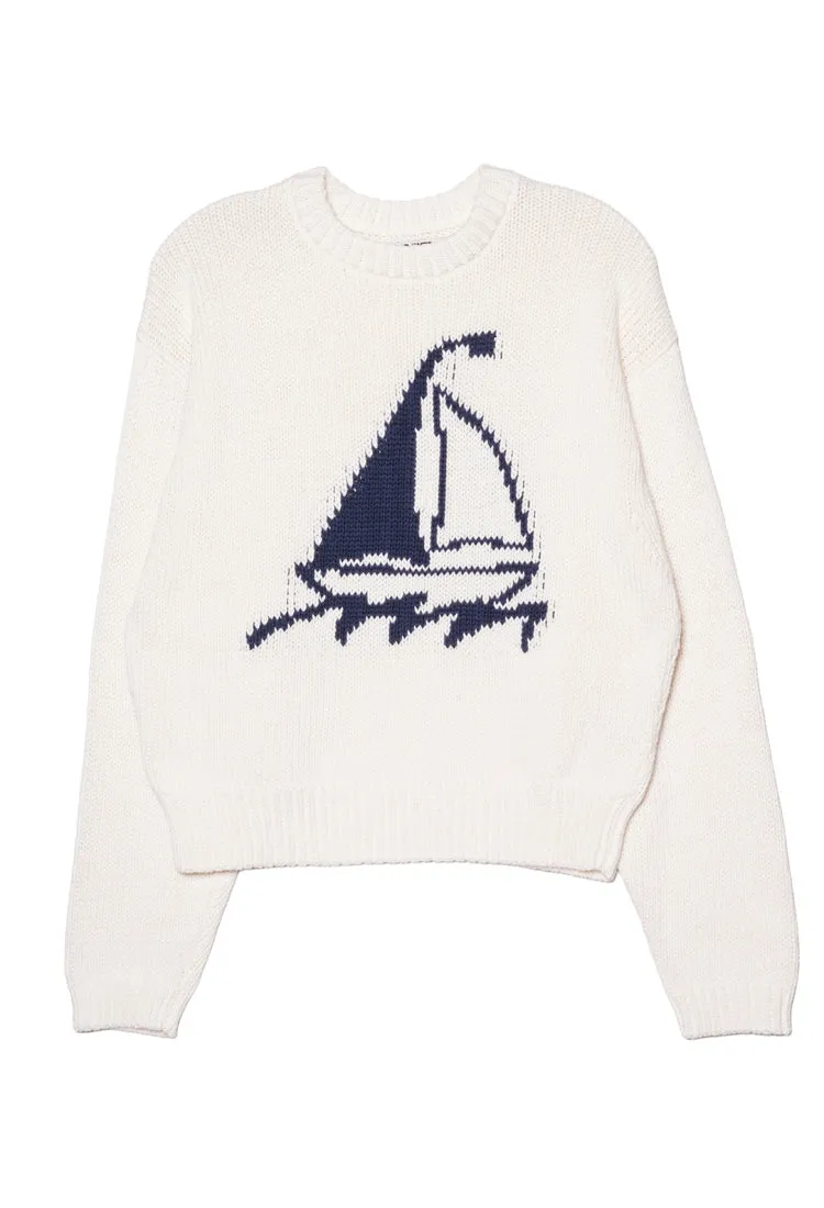 Josette Ivory Cotton Knit Pullover sold by Ciao Lucia product image thumbnail 4