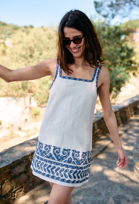Lissie Natural Linen Dress made by Ciao Lucia