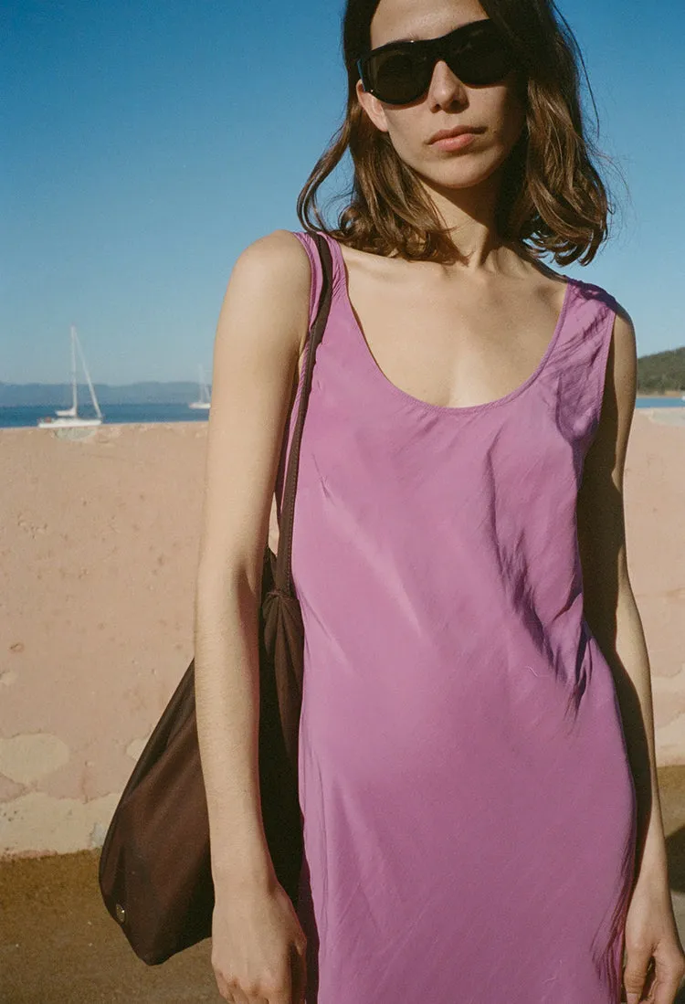 Leticia Orchid Satin Dress sold by Ciao Lucia product image thumbnail 2