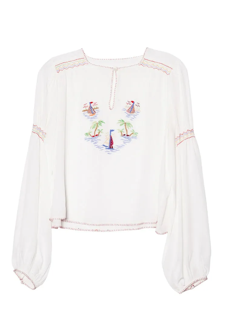Danita Souvenir Silk Top sold by Ciao Lucia product image thumbnail 4