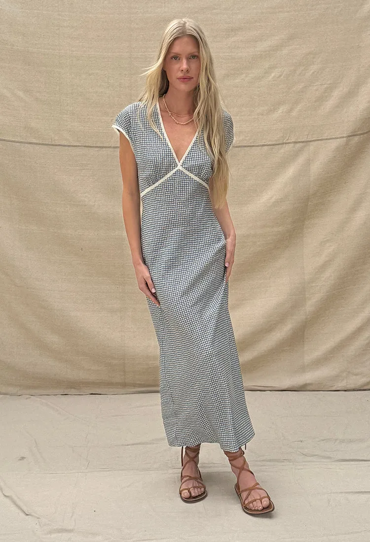 Indine Gingham Silk Dress sold by Ciao Lucia product image thumbnail 2