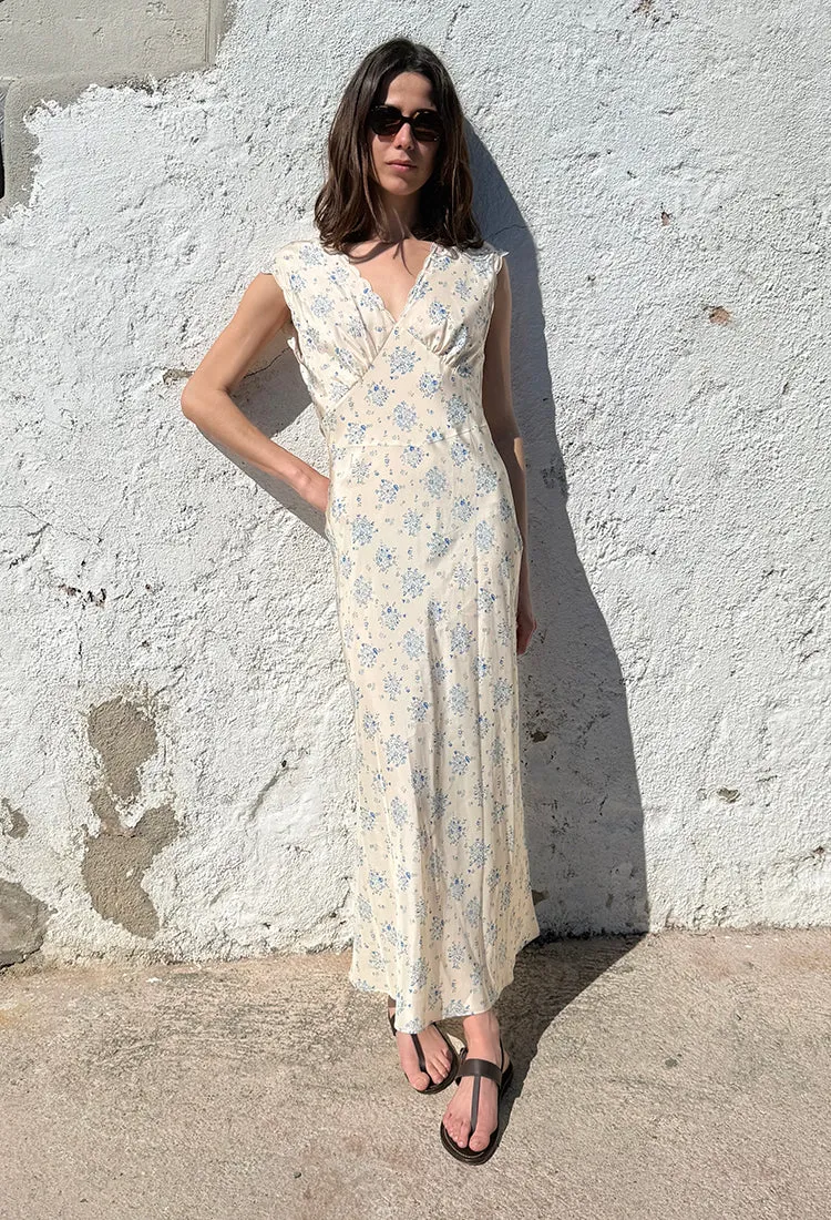 Marja Ivory Silk Dress sold by Ciao Lucia product image thumbnail 4