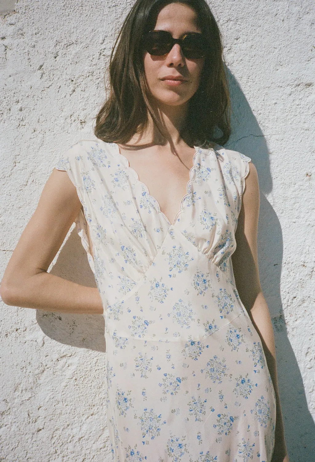 Marja Ivory Silk Dress sold by Ciao Lucia product image thumbnail 2