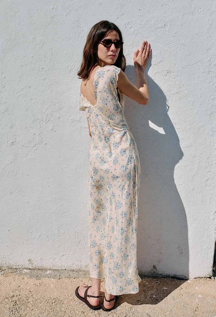 Marja Ivory Silk Dress sold by Ciao Lucia product image thumbnail 3