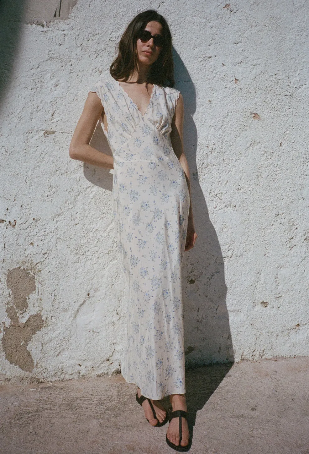Marja Ivory Silk Dress sold by Ciao Lucia