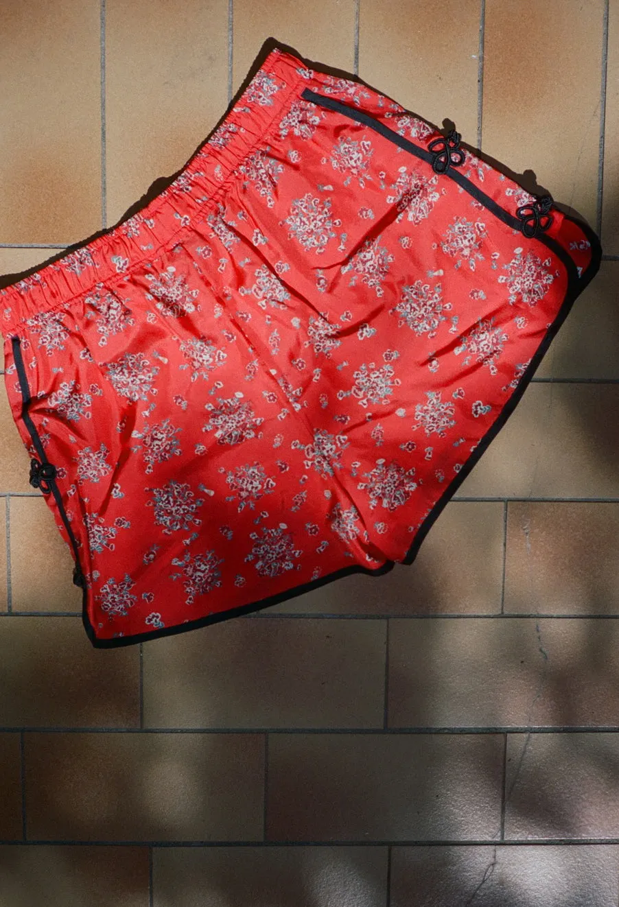 Bibbi Red Begonia Silk Short sold by Ciao Lucia product image thumbnail 3