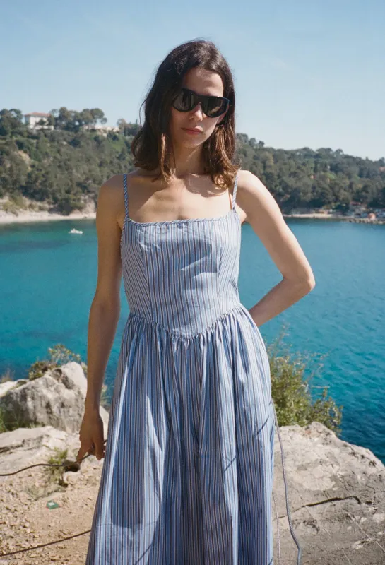 Neroni Stripe Shirting Dress made by Ciao Lucia