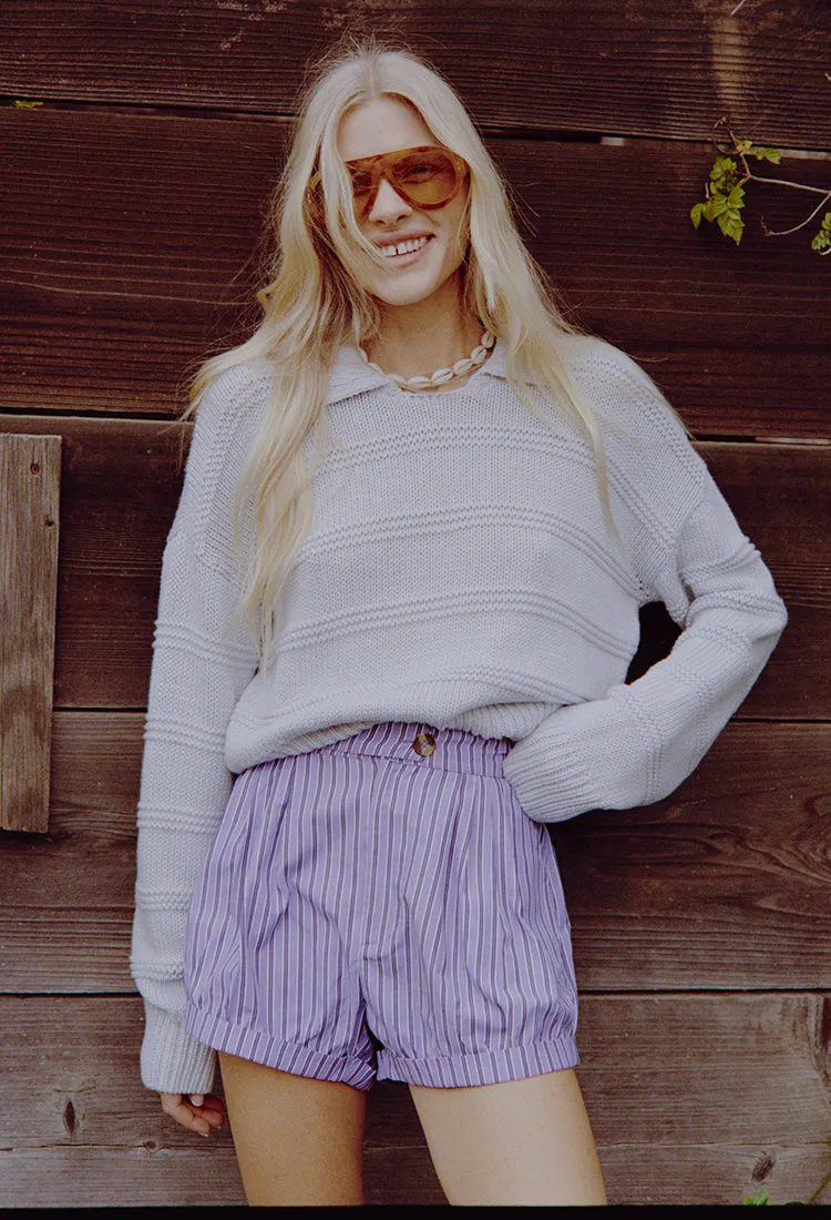 Mariko Stripe Shirting Short sold by Ciao Lucia product image thumbnail 2