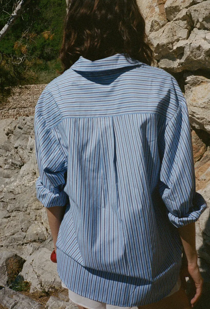 Indra Stripe Shirting Shirt sold by Ciao Lucia product image thumbnail 5