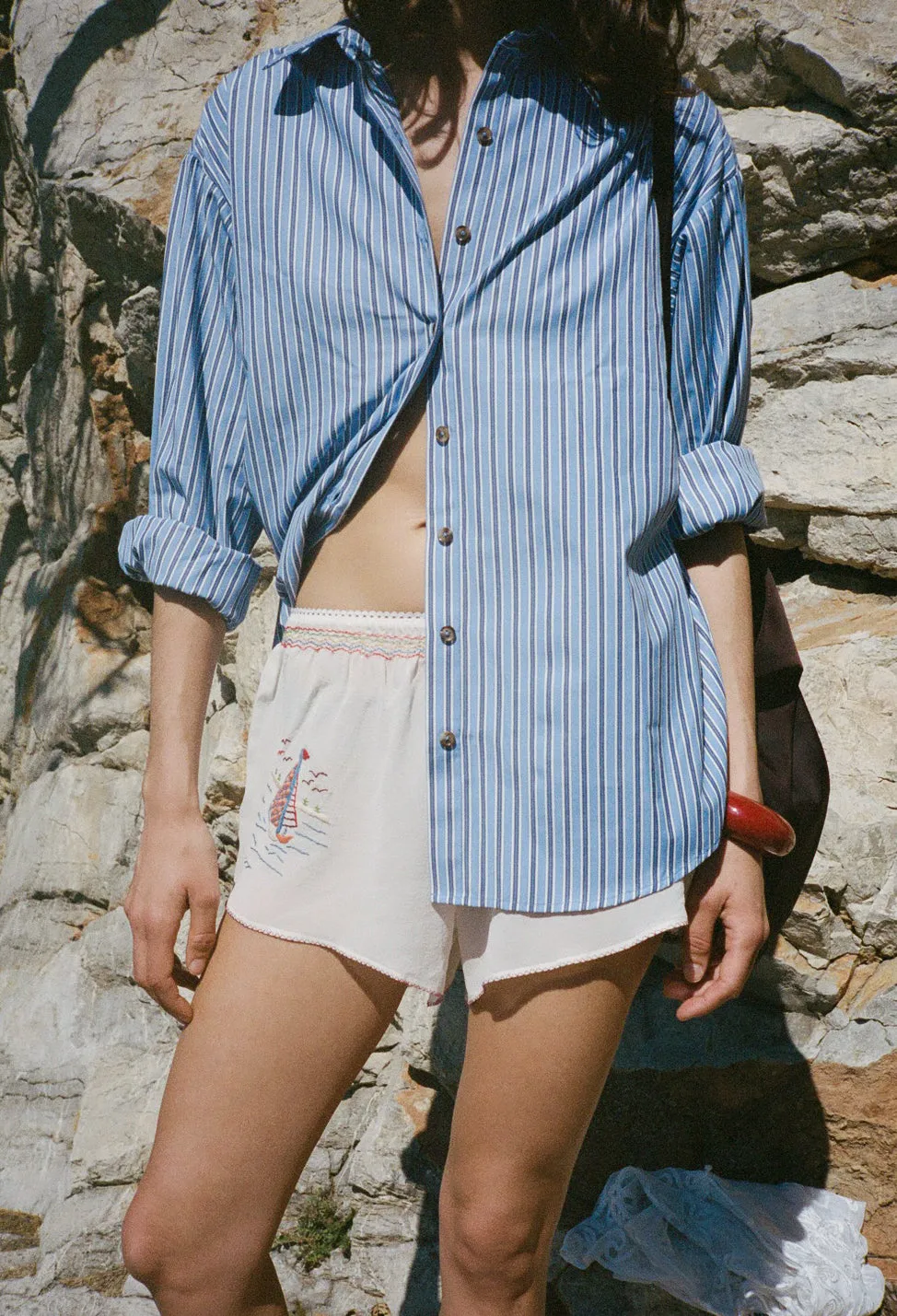 Indra Stripe Shirting Shirt sold by Ciao Lucia product image thumbnail 2
