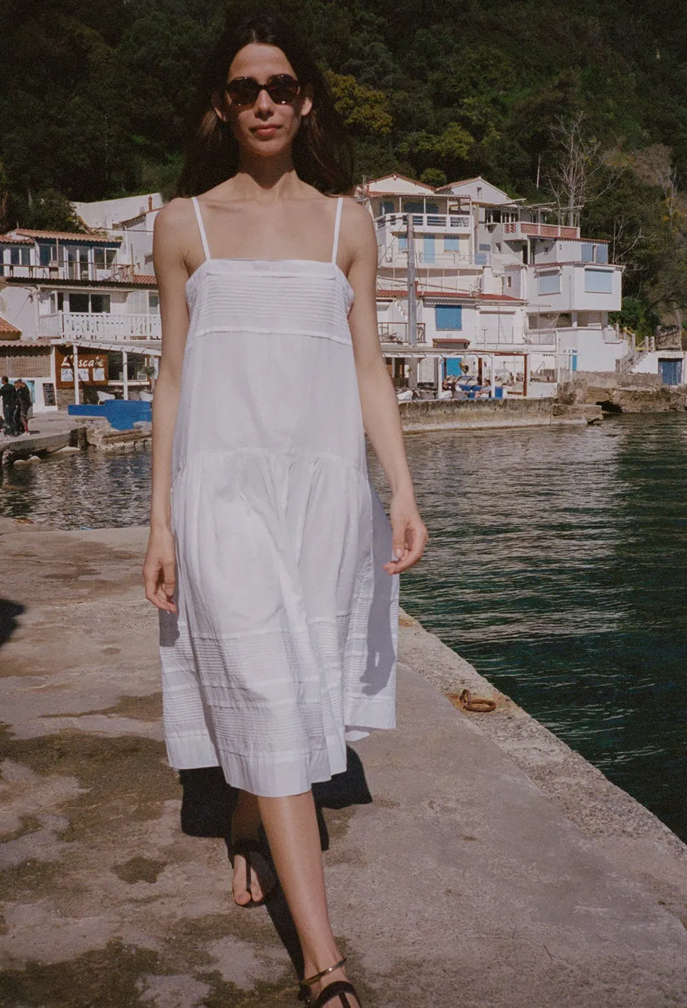 Katy White Cotton Voile Dress sold by Ciao Lucia