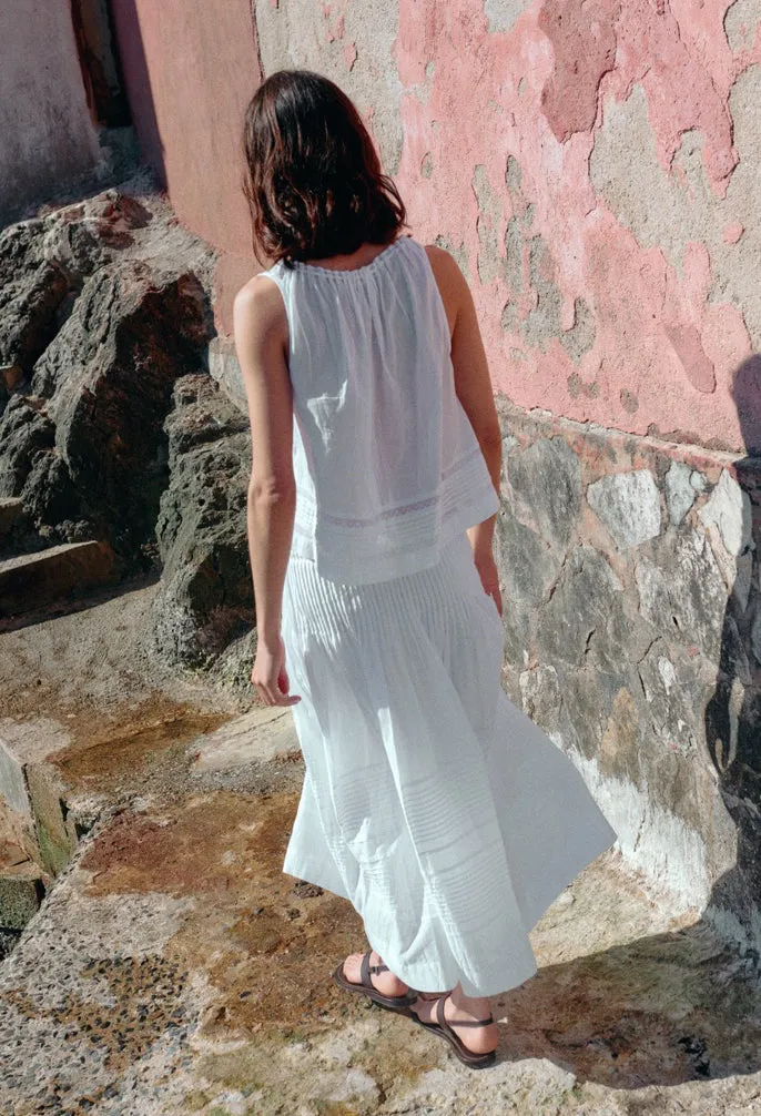 Eugenia White Cotton Voile Top sold by Ciao Lucia product image thumbnail 4