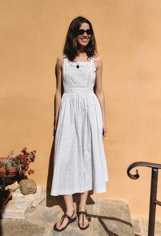 Freja English Garden Cotton Poplin Dress made by Ciao Lucia