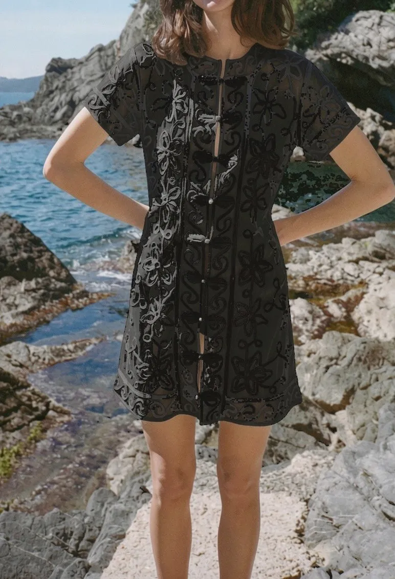 Nikolita Black Soutache Dress sold by Ciao Lucia product image thumbnail 3