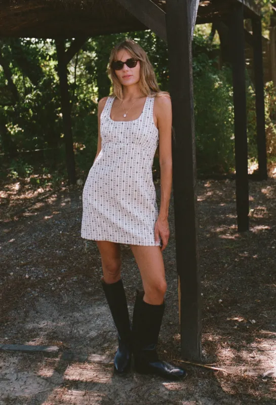 Kirsten Embroidered Cotton Twill Dress made by Ciao Lucia