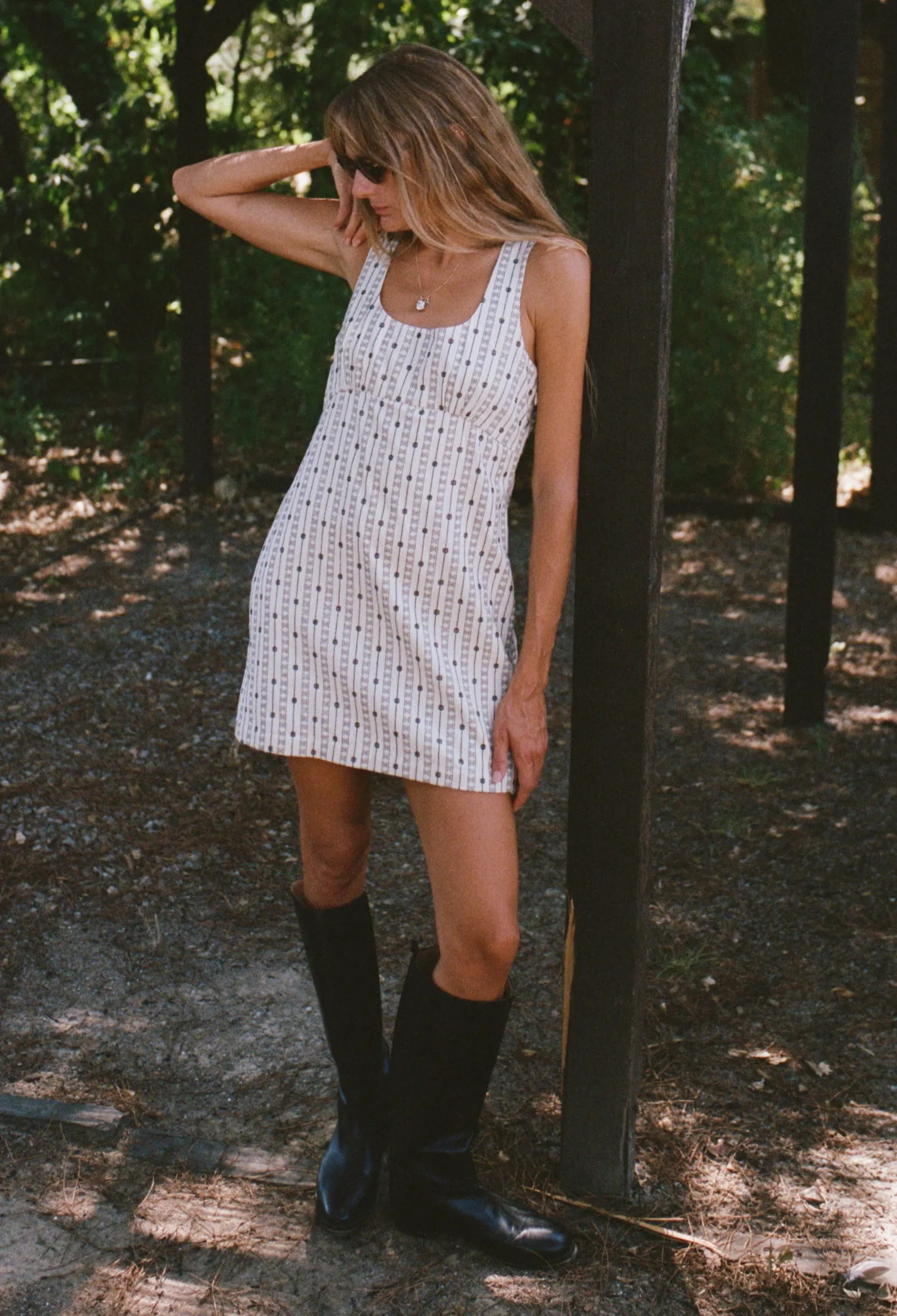 Kirsten Embroidered Cotton Twill Dress sold by Ciao Lucia product image thumbnail 2