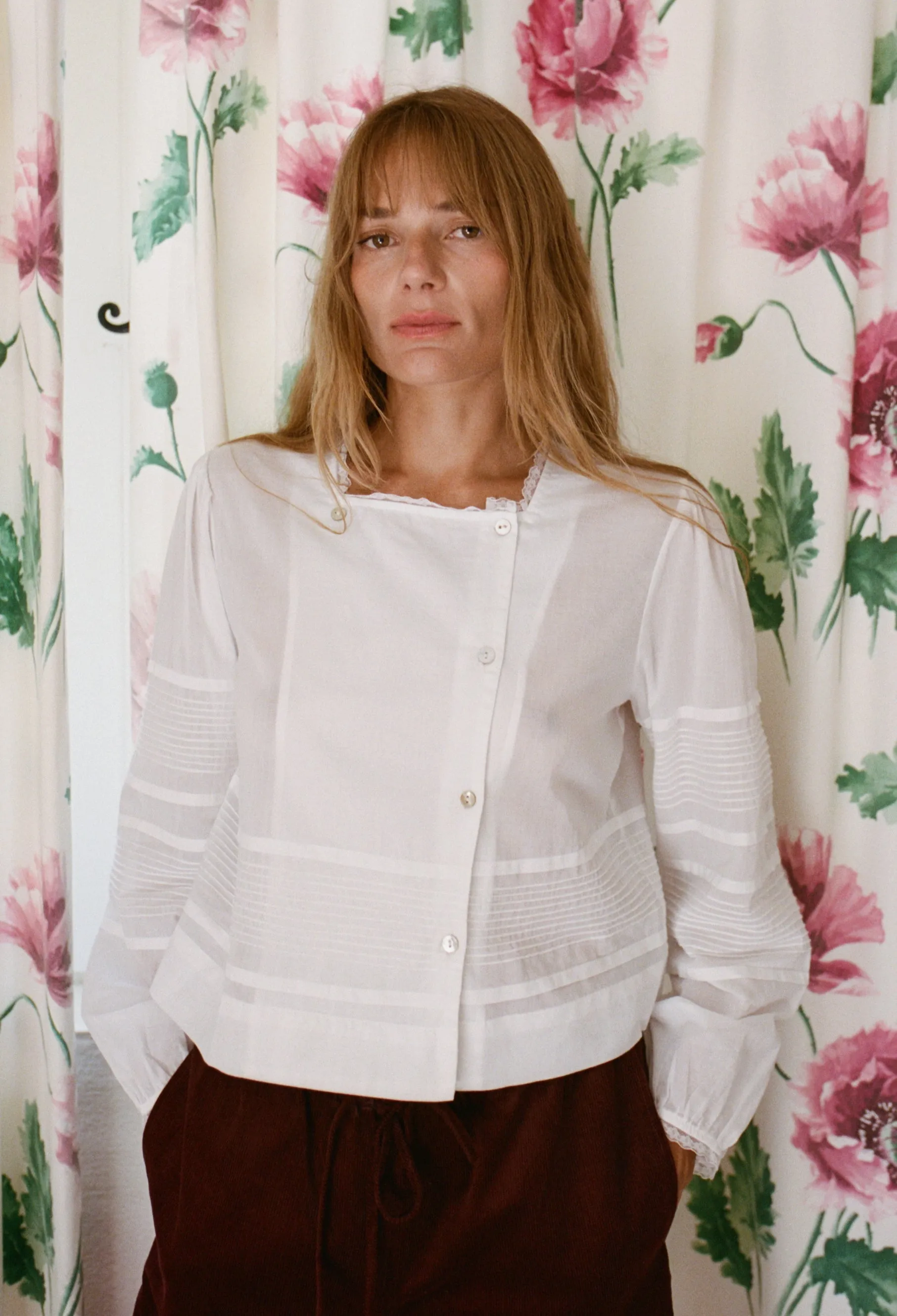 Aldina White Cotton Voile Top sold by Ciao Lucia product image thumbnail 3