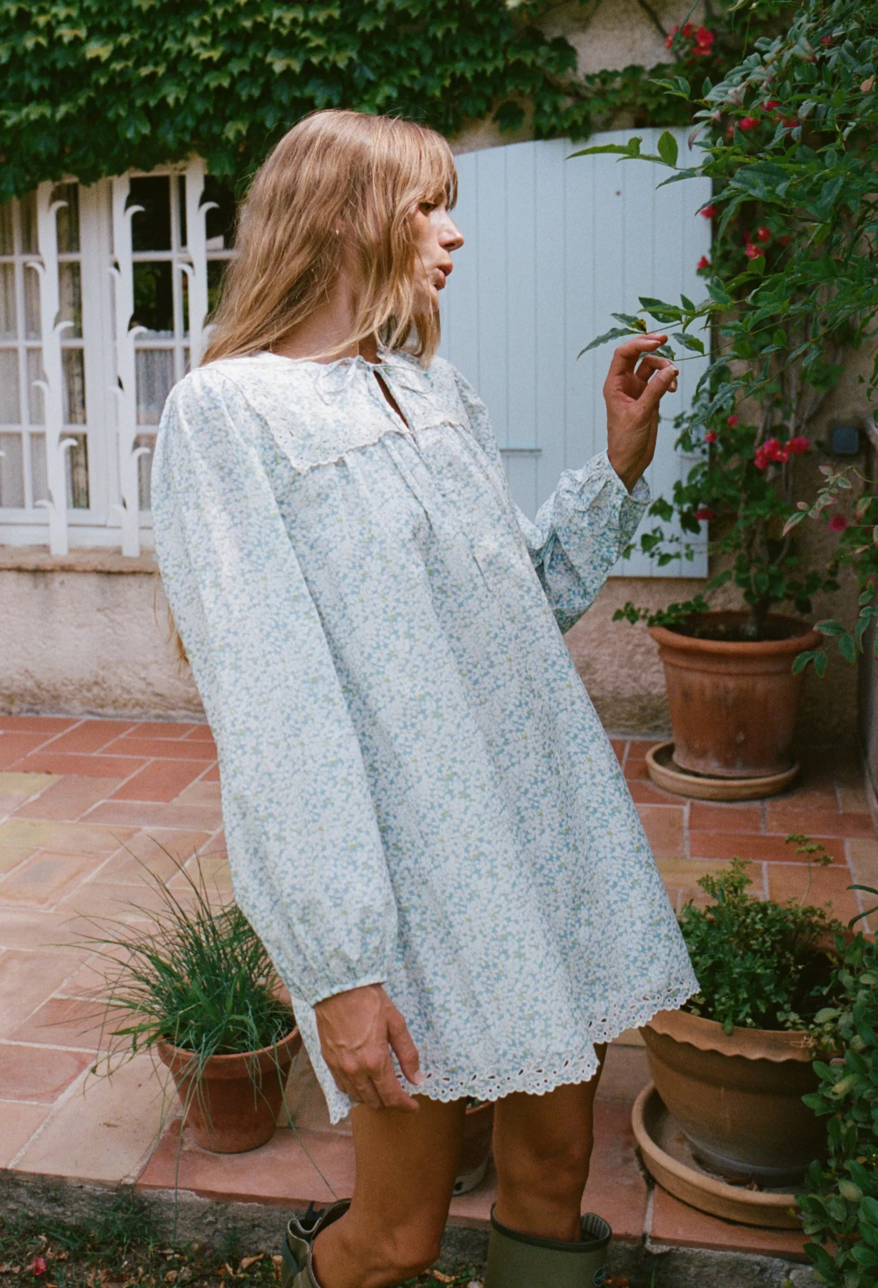 Jonita Chamomile Cotton Voile Dress sold by Ciao Lucia product image thumbnail 5
