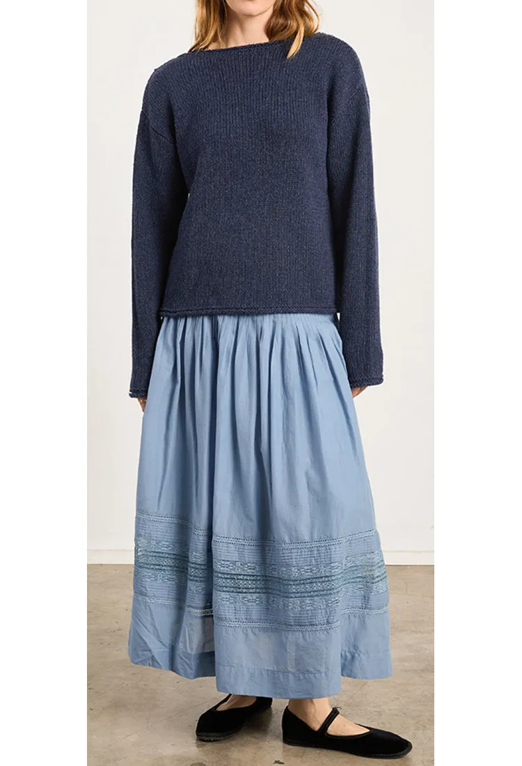 Enika Slate Cotton Voile Skirt sold by Ciao Lucia product image thumbnail 3