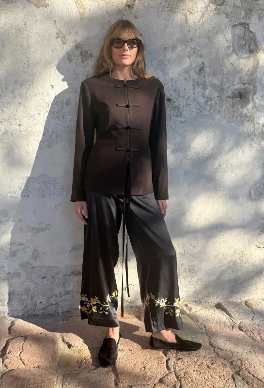Danelle Brown Felt Coat made by Ciao Lucia