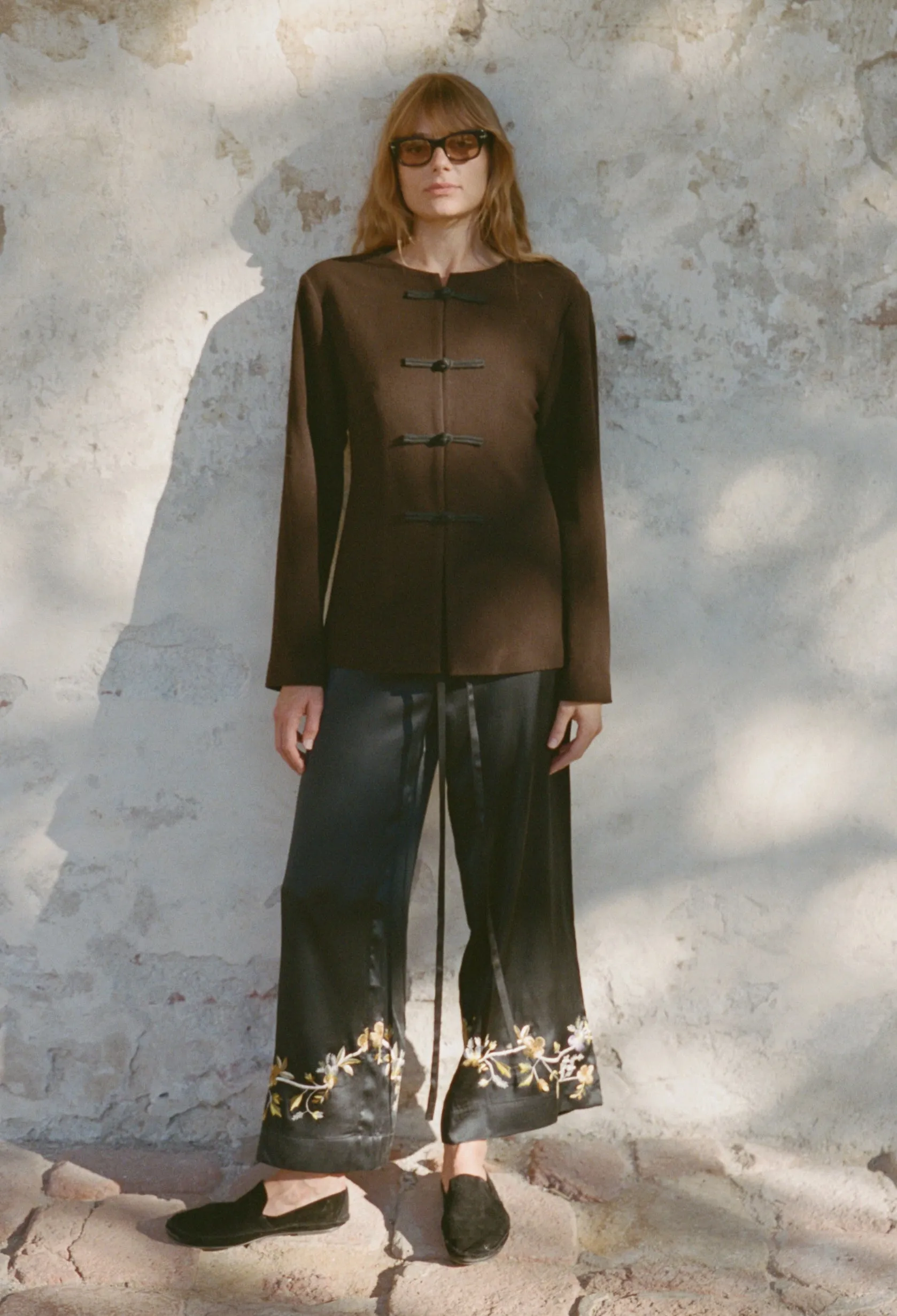 Danelle Brown Felt Coat sold by Ciao Lucia product image thumbnail 5