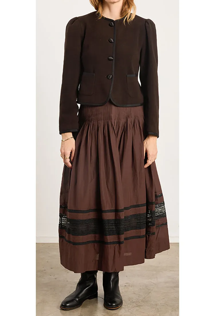 Josiane Brown Felt Jacket sold by Ciao Lucia product image thumbnail 3