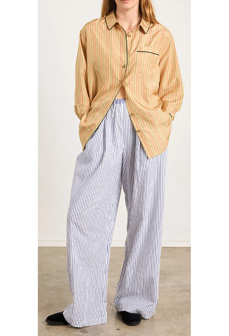 Delan Basque Stripe Silk Top sold by Ciao Lucia product image thumbnail 2