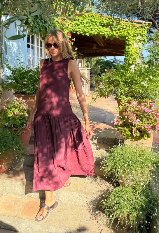 Jenetta Anemone Silk Dress made by Ciao Lucia