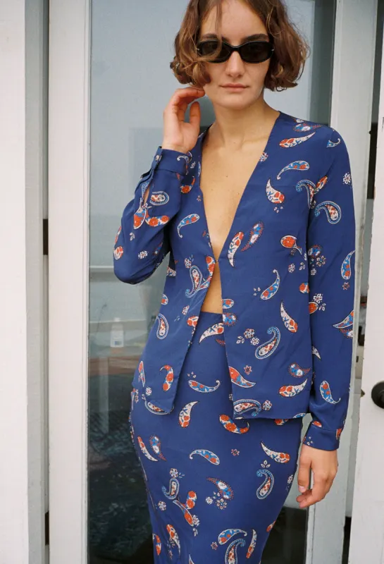 Ludavica Top Paisley Silk made by Ciao Lucia