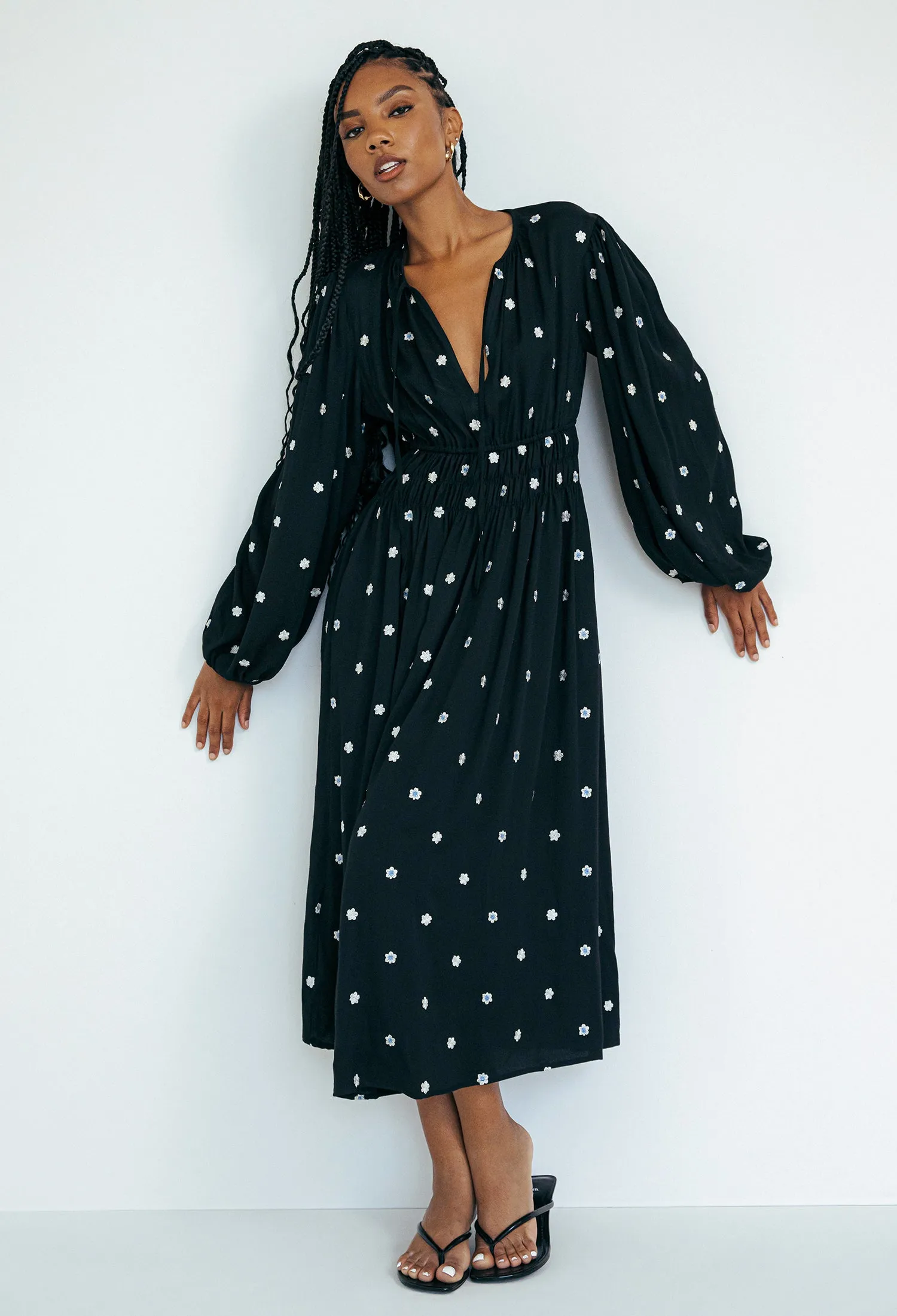 Angelina Dress Floral Embroidered sold by Ciao Lucia product image thumbnail 2