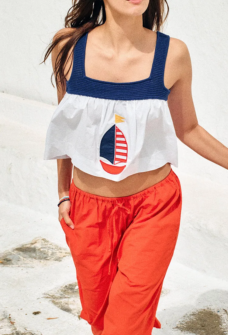 Ermanno Pant Rosso sold by Ciao Lucia product image thumbnail 3