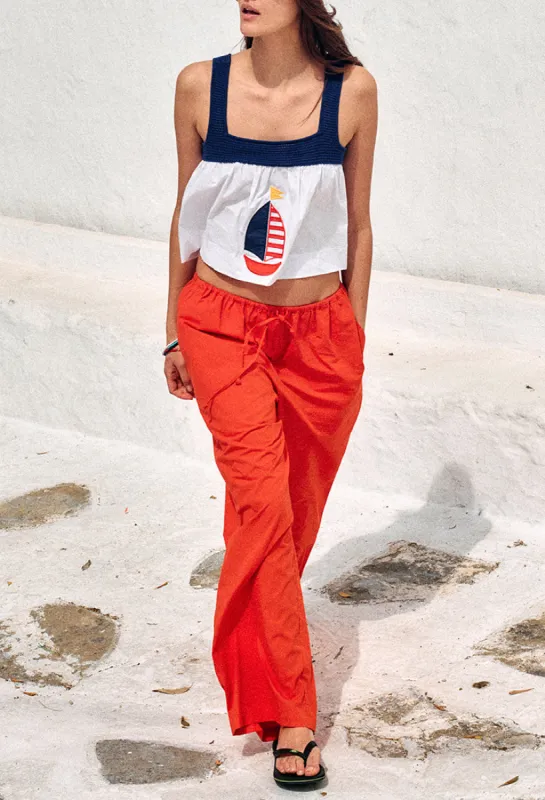 Ermanno Pant Rosso sold by Ciao Lucia