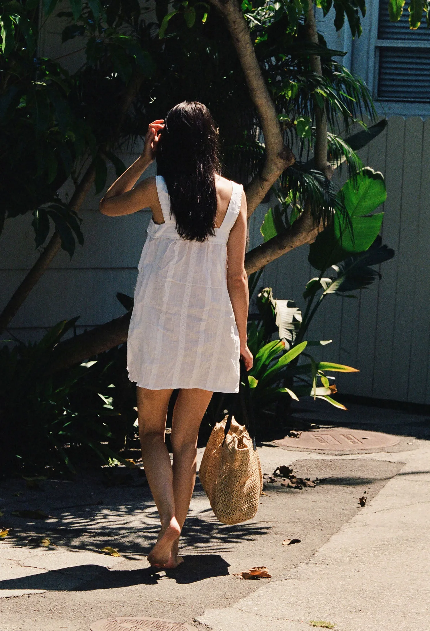 Notte Dress White Lace Cotton sold by Ciao Lucia product image thumbnail 5