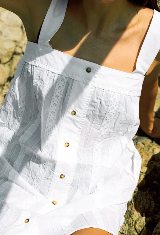 Notte Dress White Lace Cotton sold by Ciao Lucia