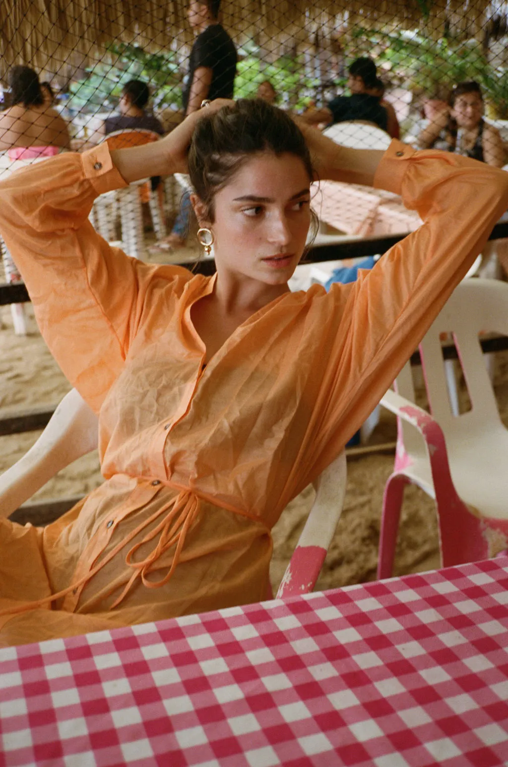 Isabella Dress Tangerine sold by Ciao Lucia