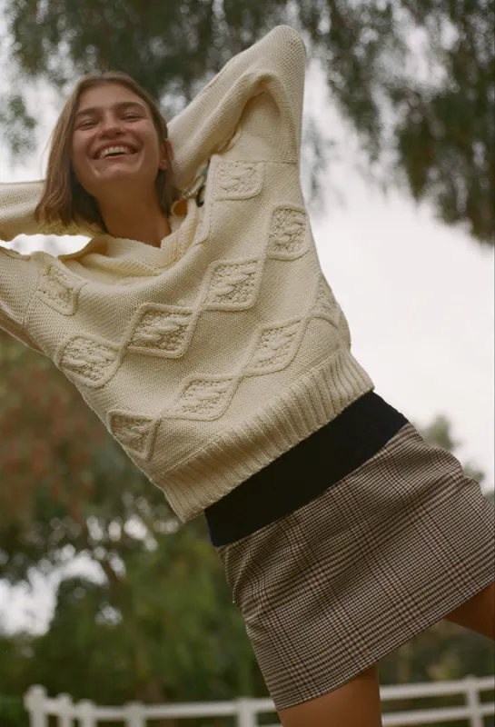 Alpe Pullover Ivory sold by Ciao Lucia